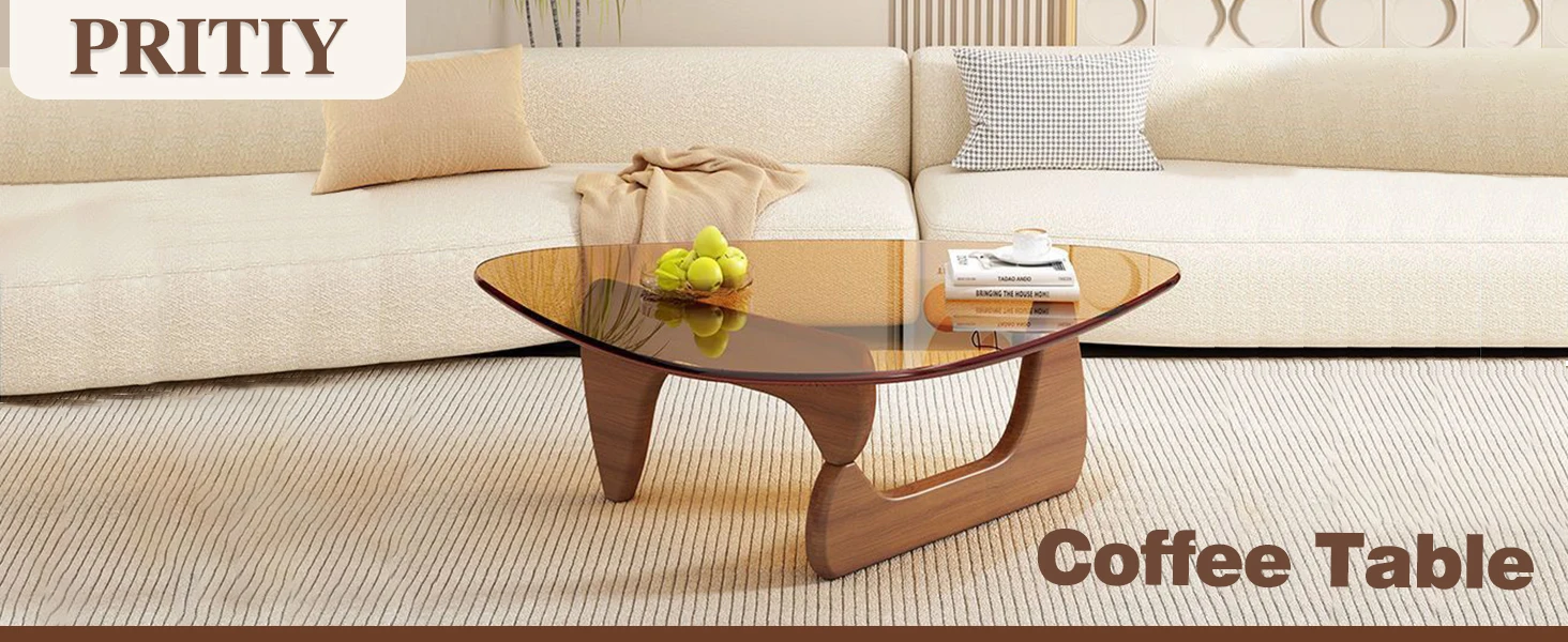 Triangle Glass Coffee Table