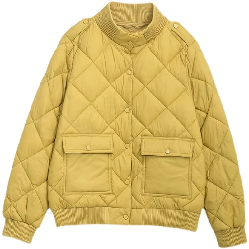 2022 New Winter Large Size Women's Cotton Padded Jacket Stand Collar