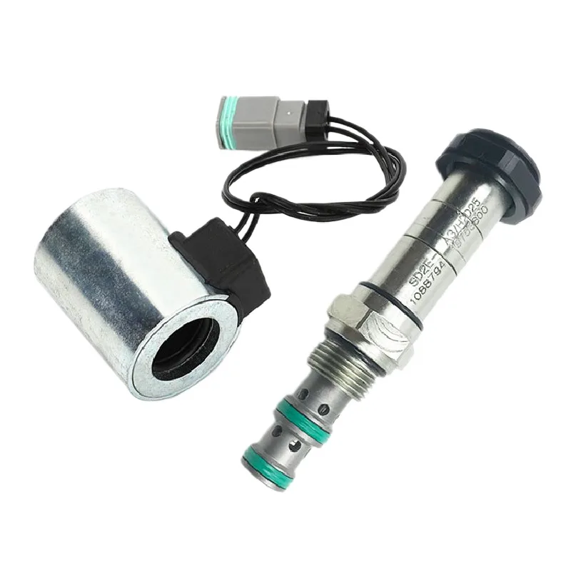 

For Xcmg Xe60 80 135 150 200 215 230 Pilot Safety Lock Solenoid Valve Core Coil Excavator Accessories
