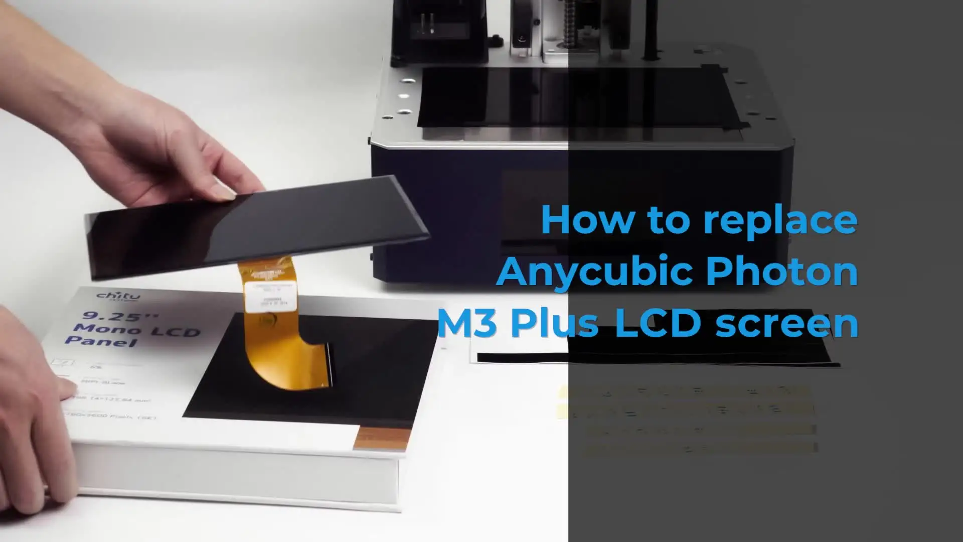 Anycubic Photon Mono X 6K/M3 Plus 9.25インチ LCDスクリーン交換