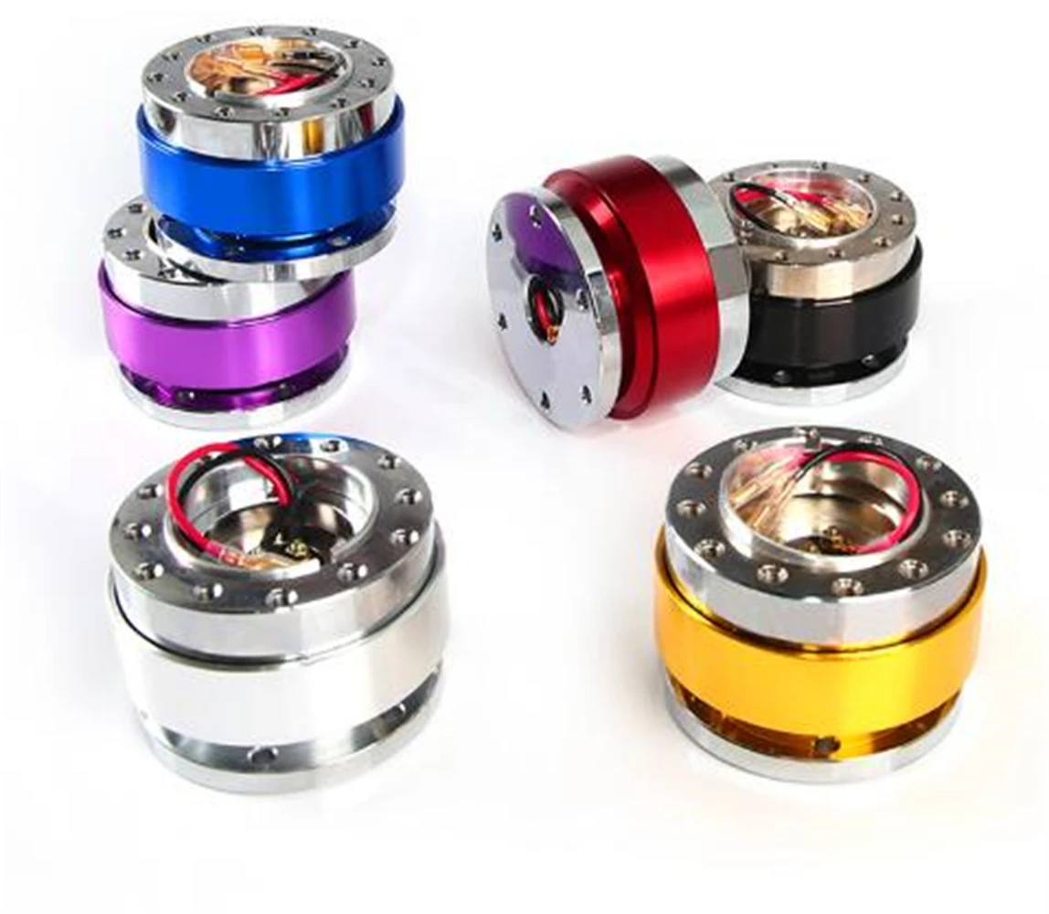 Universal Car New Black Volante Snap Off Kit Boss Adattatore Hub A Sgancio Rapido