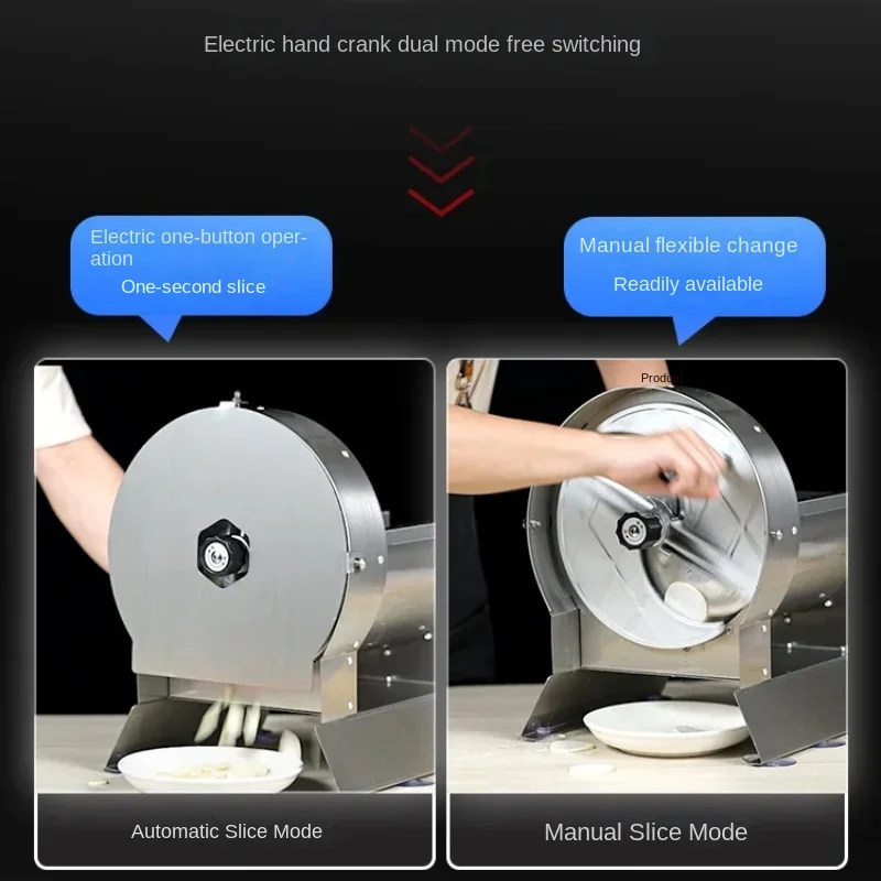 Commercial Slicer, Electric and Manual Vegetable and Fruit Cutter, MultiFunction, HighPrecision Slicing, Durable Cutter 2