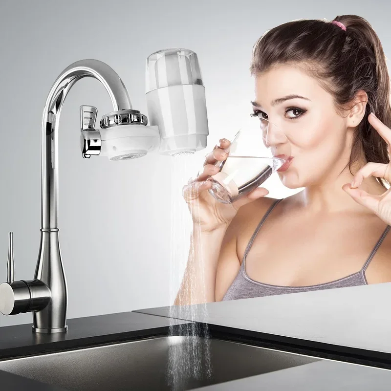 Household Faucet Water Purifier Ceramic Filter Core Water Purifier Tap 5-layer filtration Water Filter Cleanable filter element