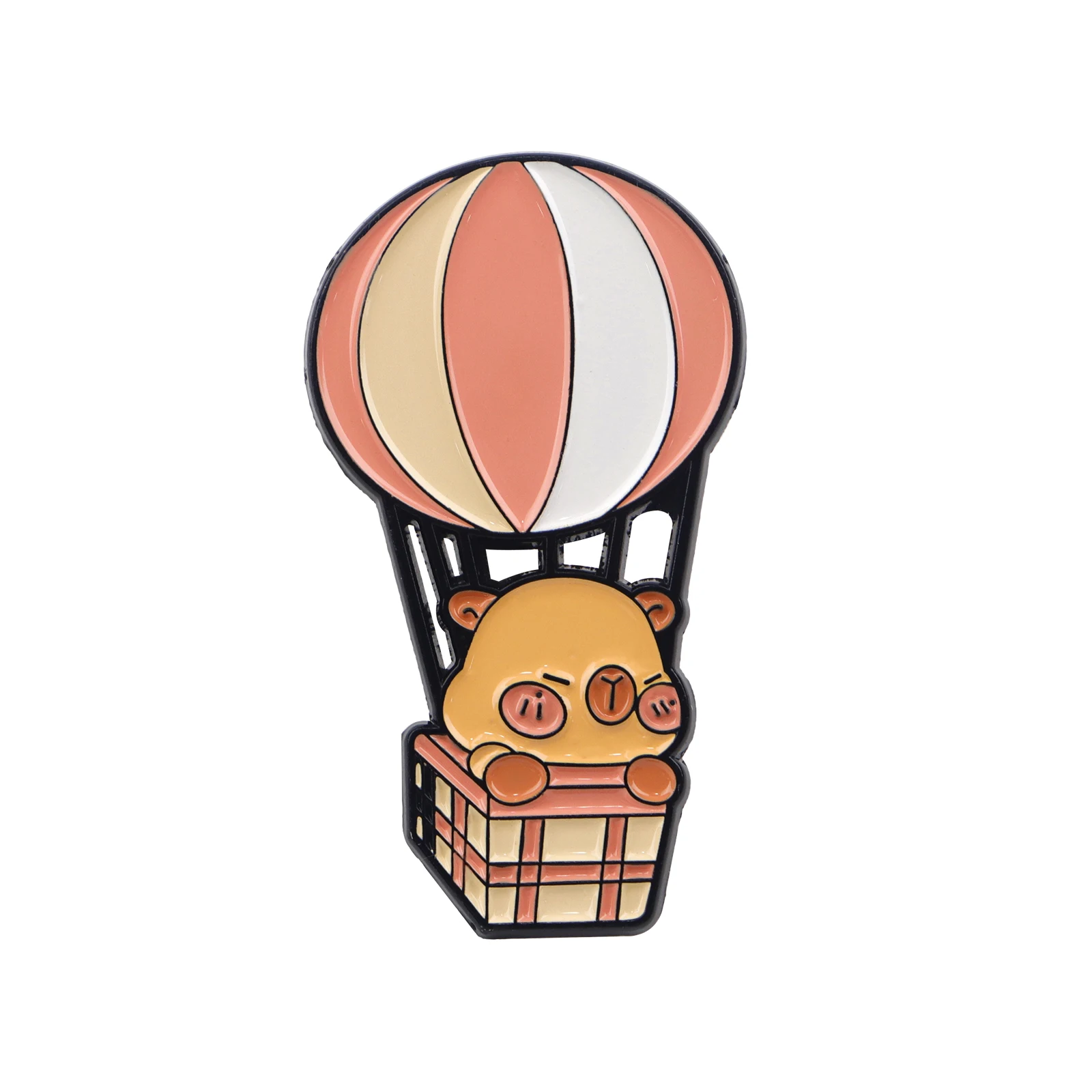 Adorable Capybara Enamel Pin – Whimsical Animal Lapel Badge for Backpacks, Clothing, and Fashion Accessories