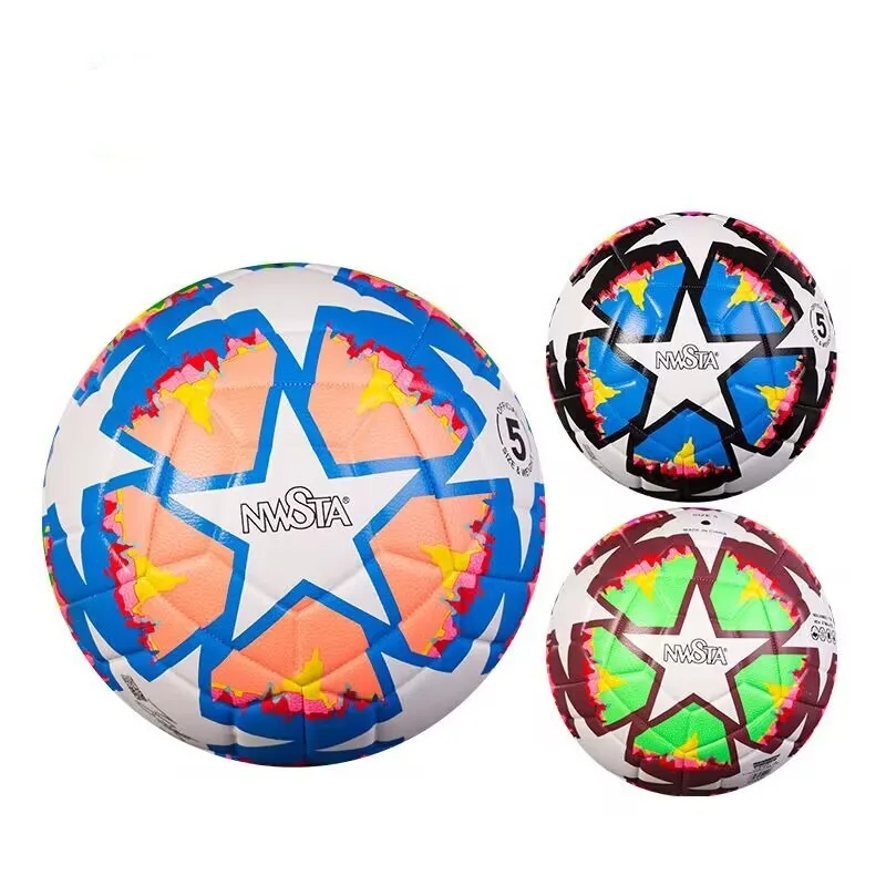 

Adults Size 5 Football TPU Hand-stitched Explosion Proof Wear-resistant Practicing Ball Indoor Outdoor Training Soccer Ball