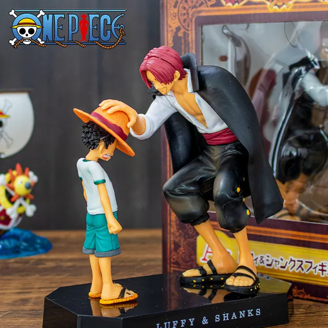 18cm One Piece Anime Figure Four Emperors Shanks Straw Hat Luffy Action Figure One Piece Sabo Ace Sanji Roronoa Zoro Figurine 1