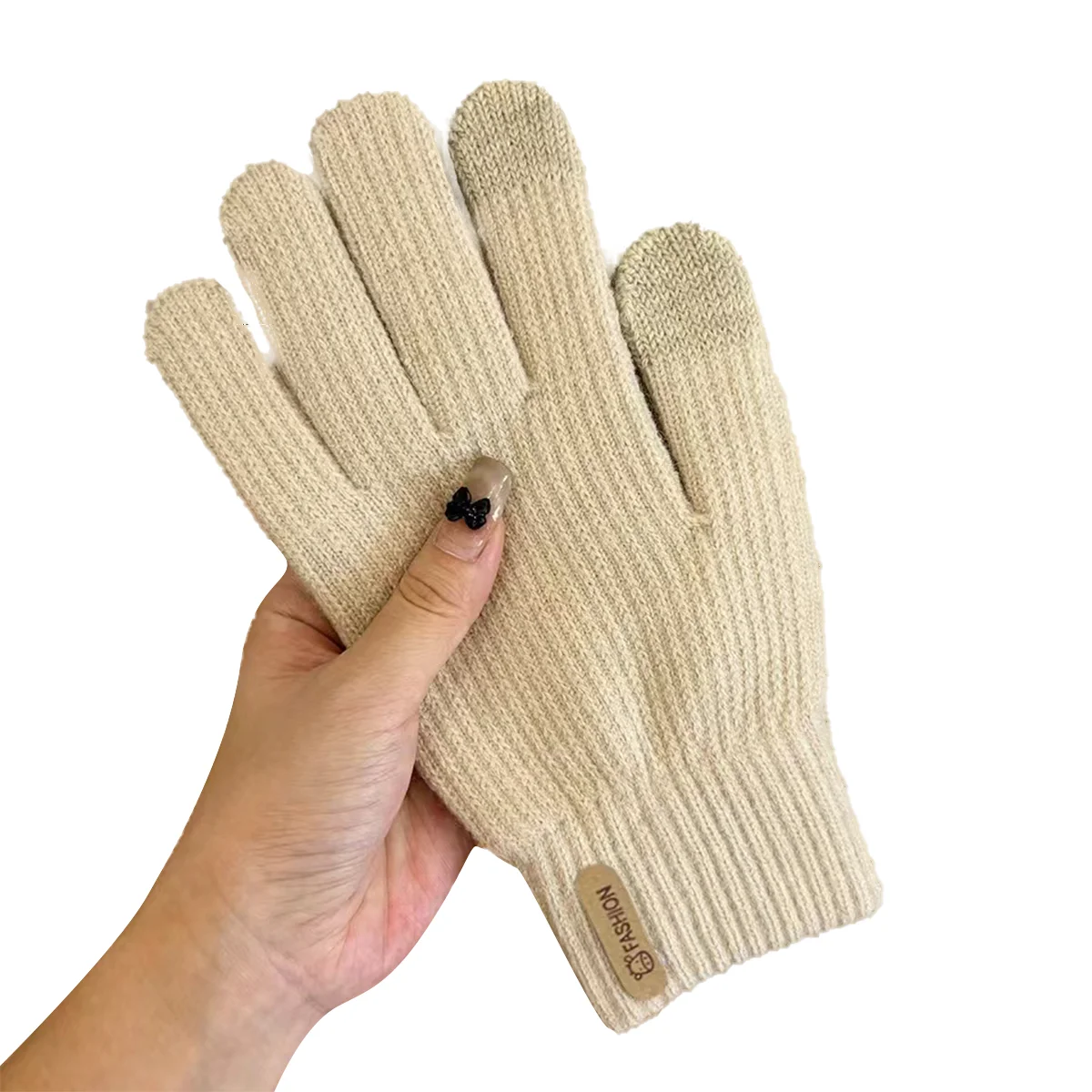Gloves for women in winter, thickened cotton for warmth, yarn for cycling in autumn and winter, men and women for winter insulat - 5