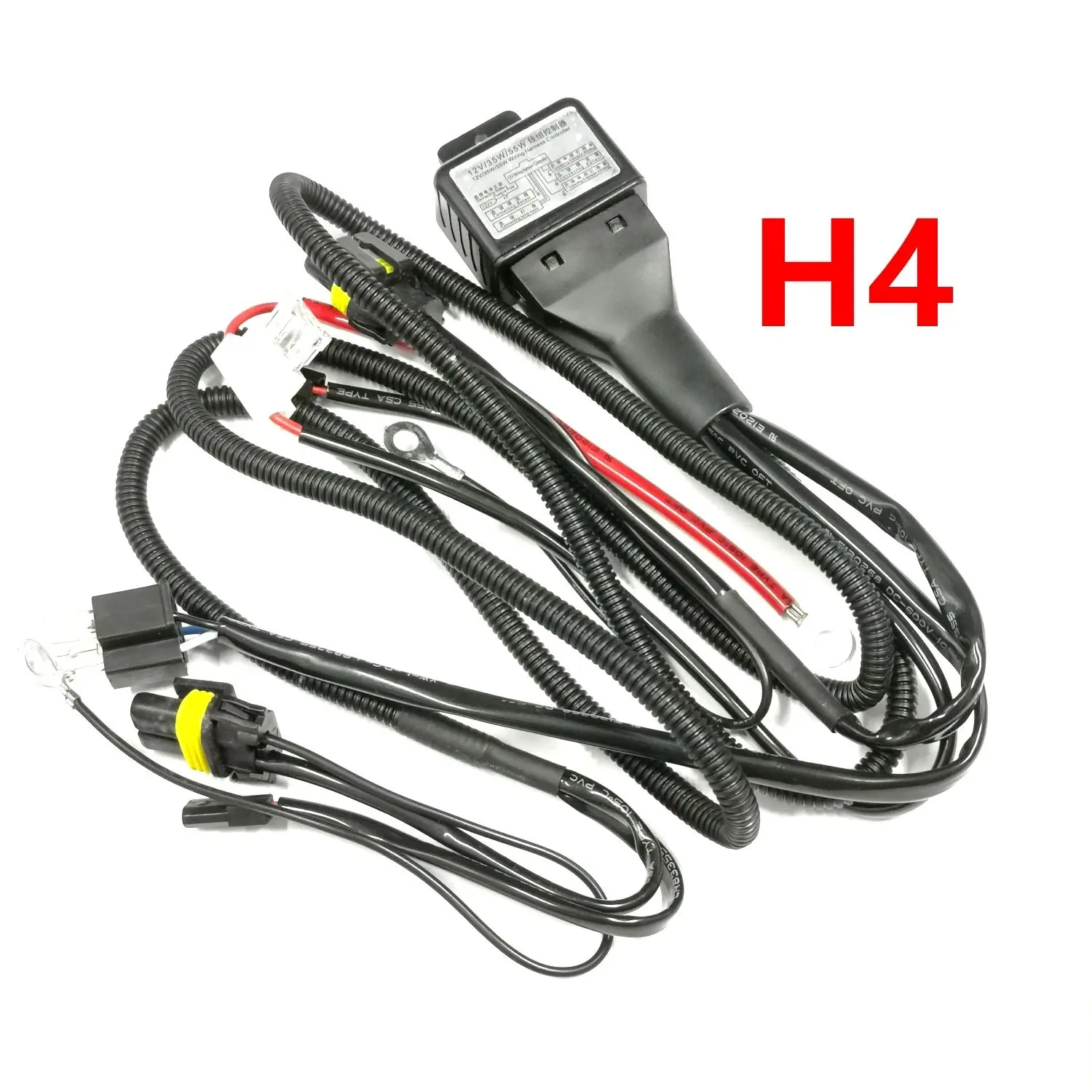 H4 H4-2 H4 HB2 High Low Cable High Low beam Harness For HB5 9007 HB2 Bulbs 12V24V Cars Headlamps