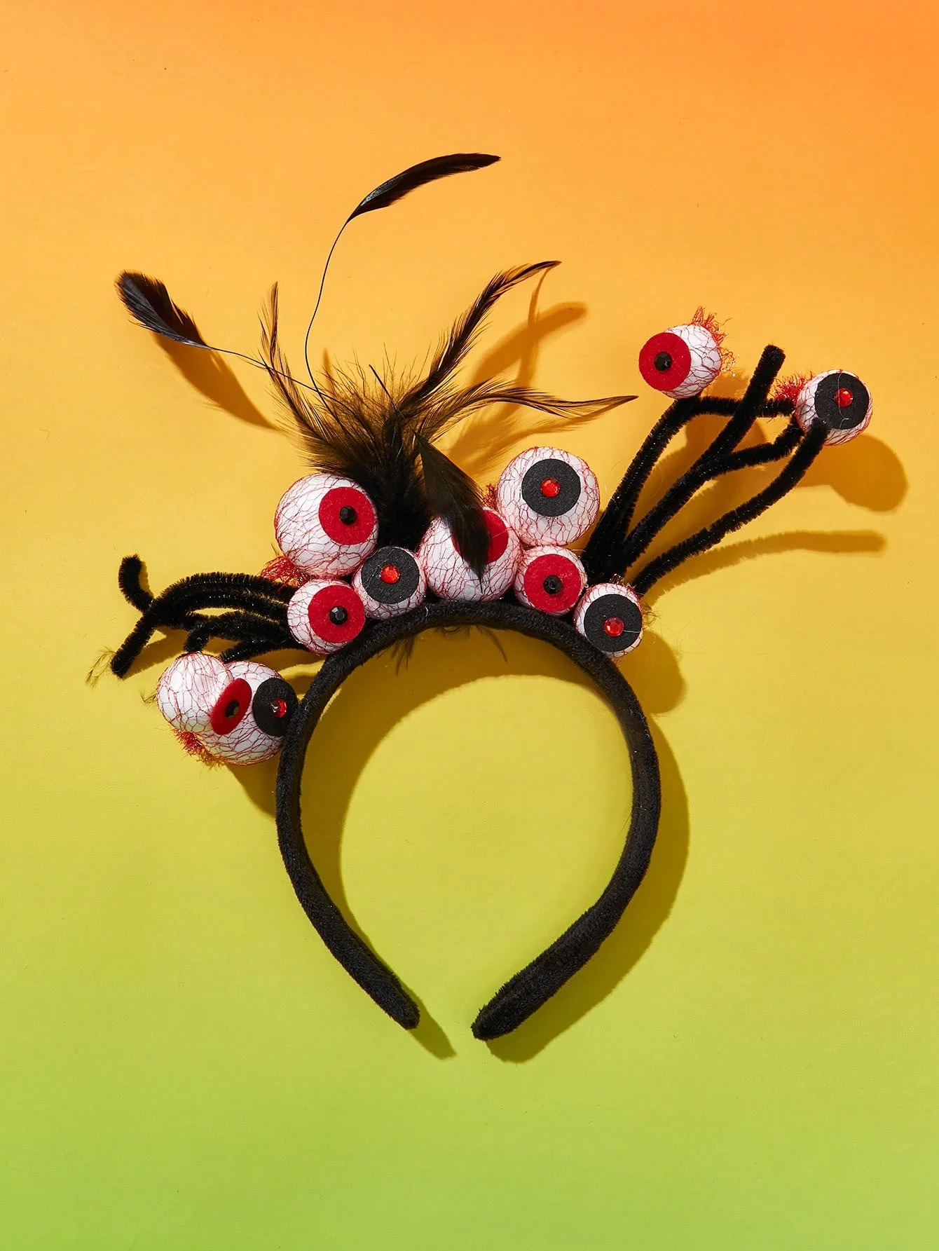 1pc-A lifelike Halloween red eyeball prop pet decoration headband