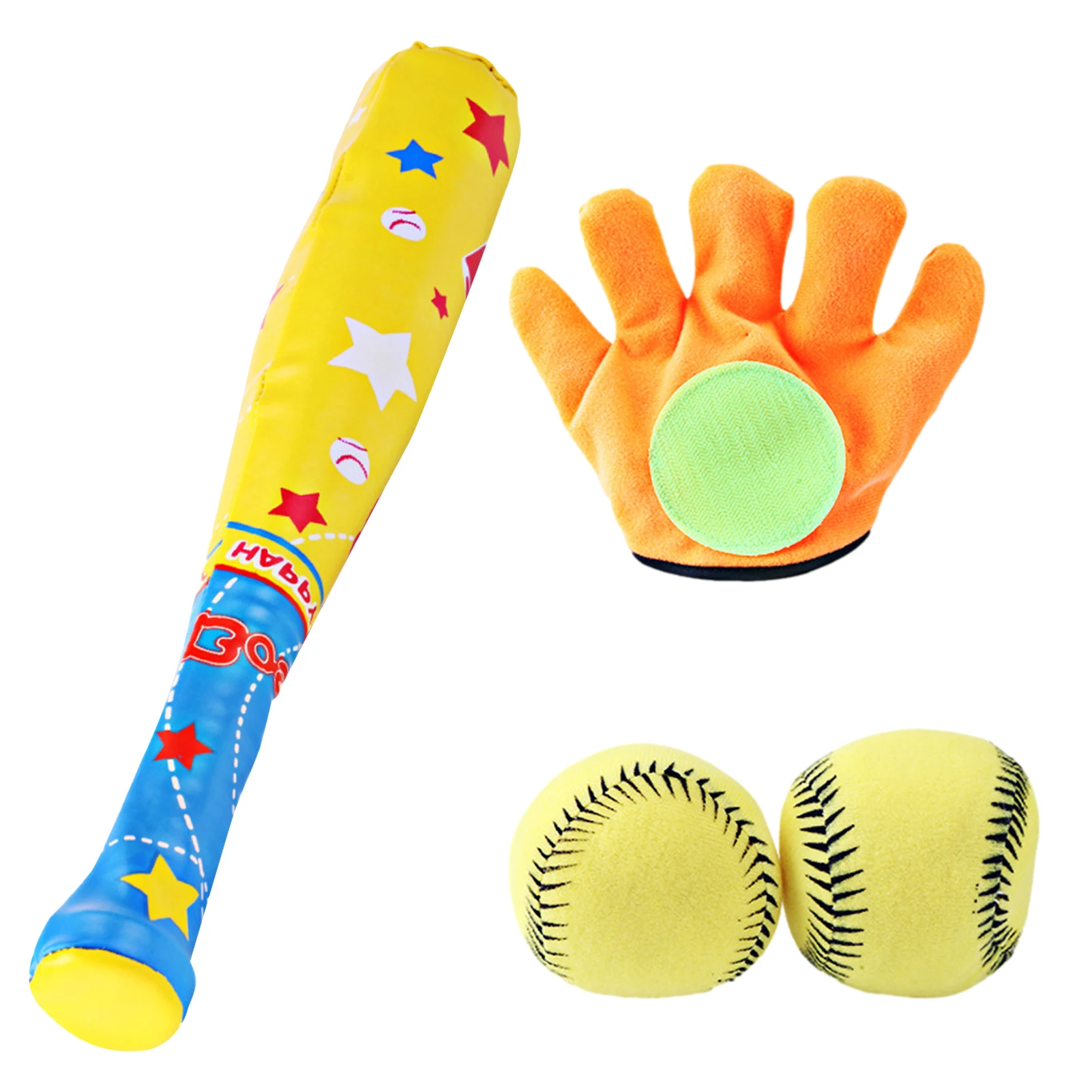 Softball Set Batting T ball Game Kids Soft Baseball Bat Tball Set