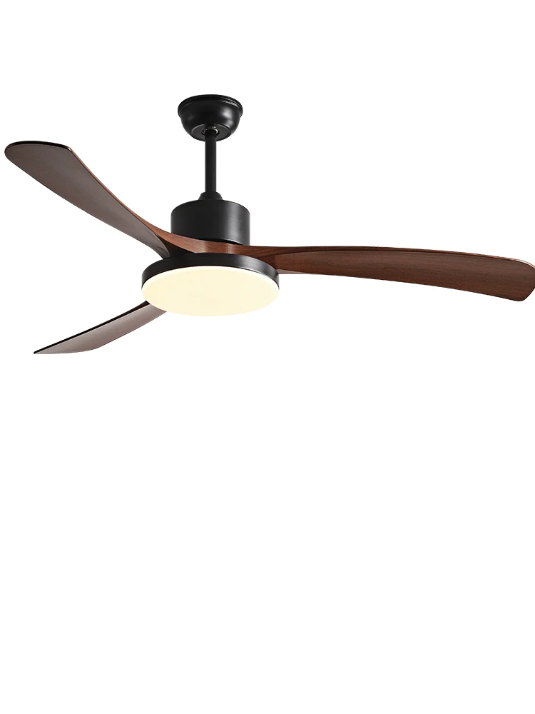 46 Inch Modern DC Ceiling Fan Light Led Lamp Remot Control Black Plastic Leaves Fans Home 110-220V Restaurant lights