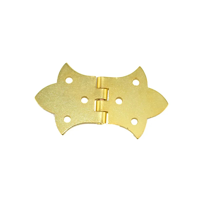 Bronze Gold Mini Wooden Box Hinge Zinc Alloy Cabinet Hardware Antique hinges for Jewelry Gift Wine case 2pcs with Screw