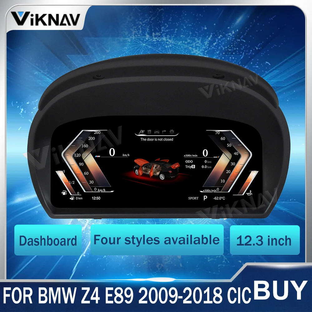 

The Lastest LCD Digital Cluster For BMW Z4 E89 2009-2018 CIC Dashboard Panel Virtual Instrument Cockpit Speedometer Car