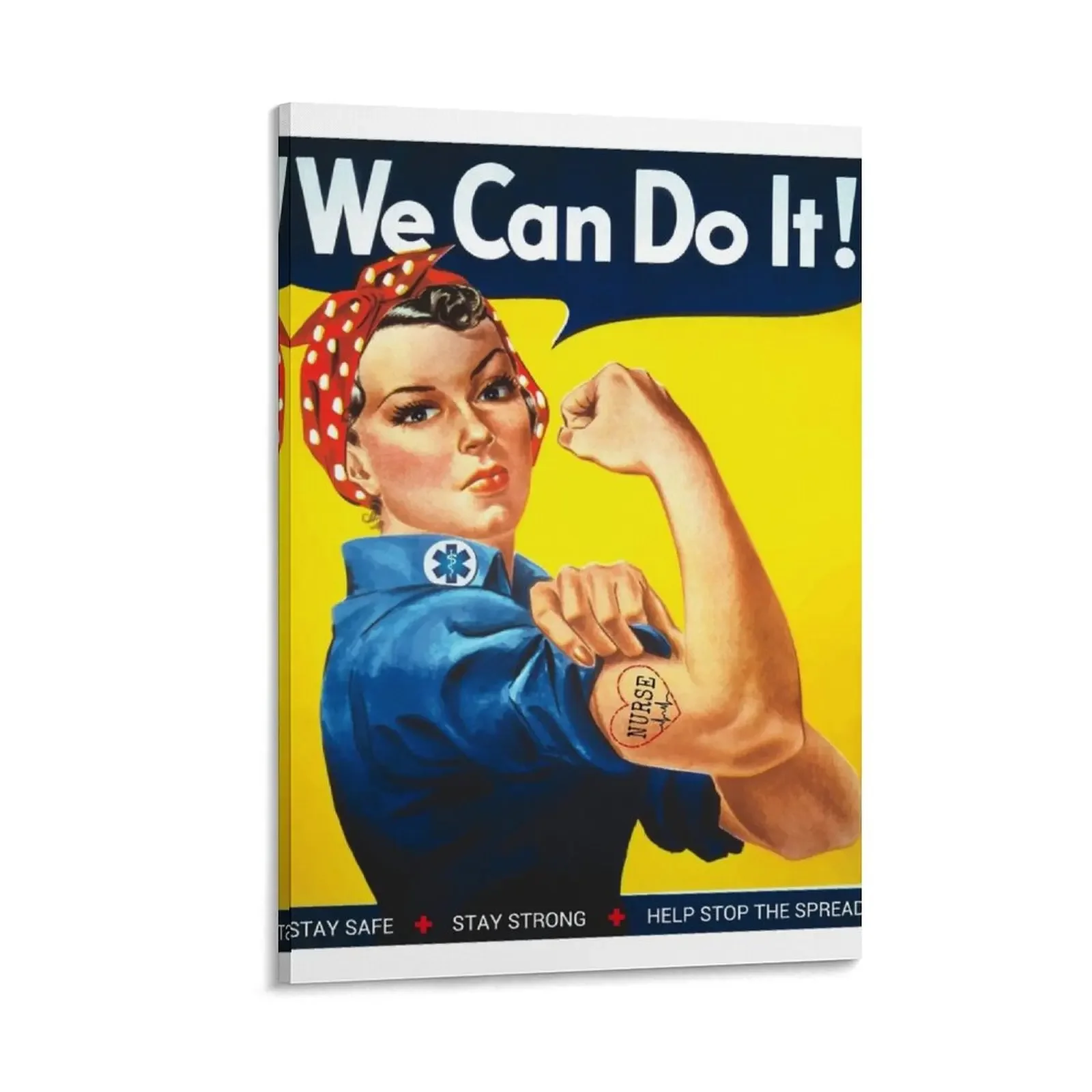 We Can Do It Nurse Rose Canvas Painting Room Decoration Accessori Poster Per Wall Art Canvas Wall Art