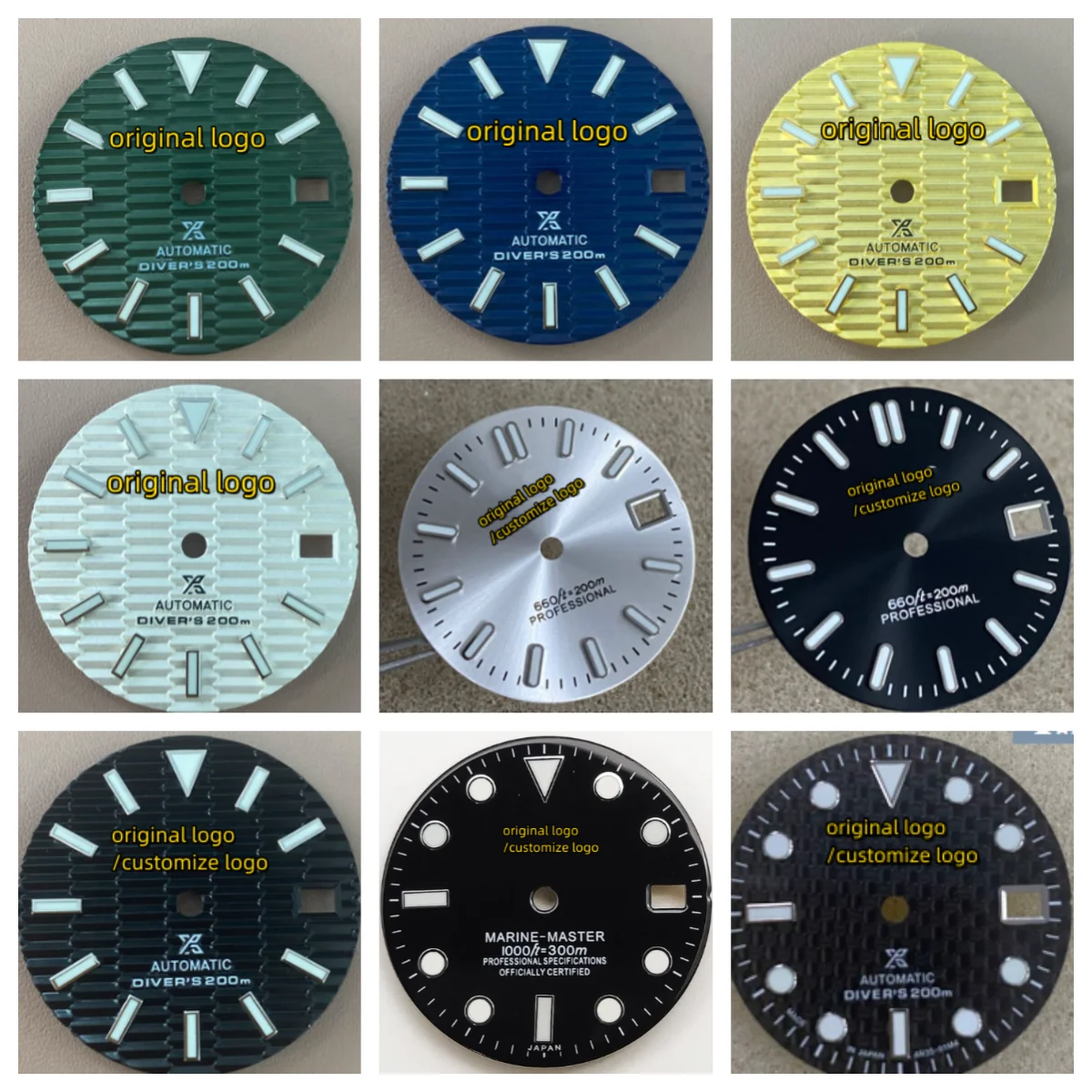 

NH34 NH35 GMT sub date-just watch Dial face mod kits for seiko mod watch customize