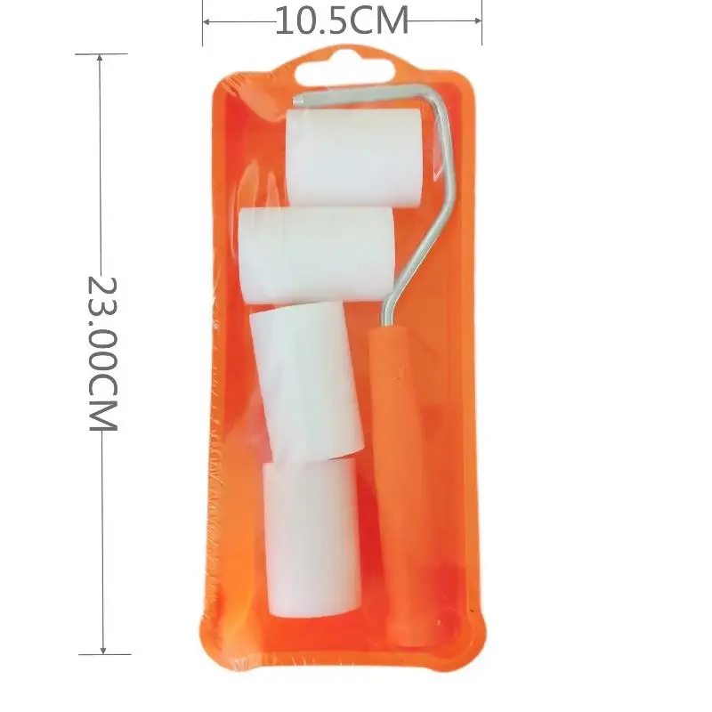 6Pcs 고밀도 폼 페인트 롤러 페인트 트레이 라이너 장식 도구 2 인치 소형 페인트 롤러 키트 홈 페인팅 용품 하드웨어