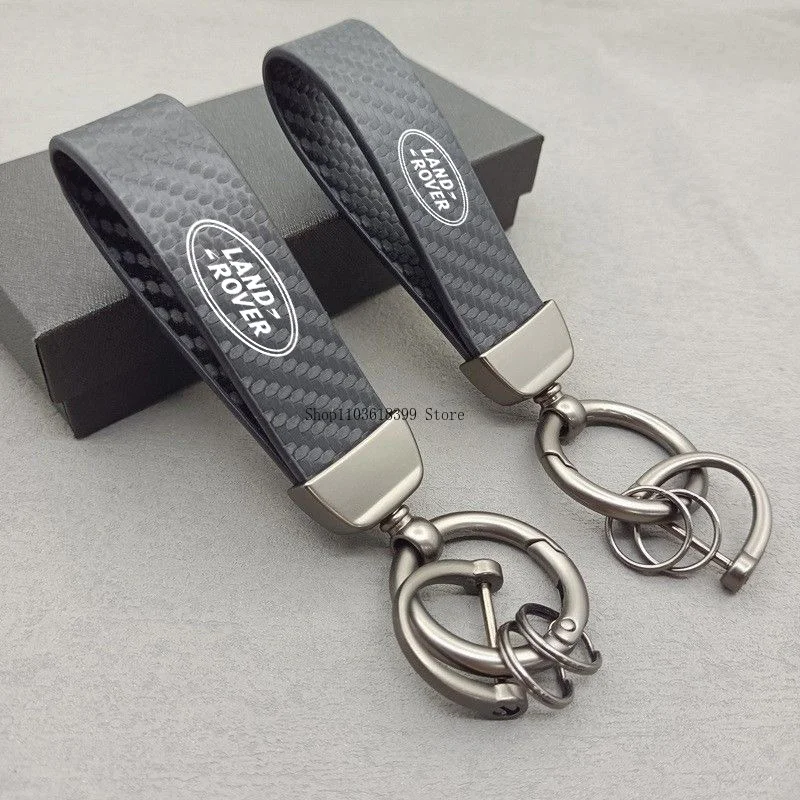 Portachiavi In Lega Di Zinco In Pelle In Fibra Di Carbonio Per Auto Anelli Per Moto Portachiavi Accessori Per Auto Per Land Rover Range Rover Evoque