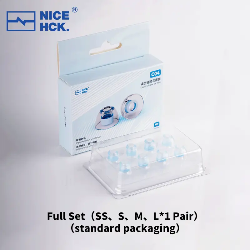 NICEHCK C04 Liquid Silicone Ear Tips Flexible Noise Isolating Ear Caps Skin-friendly Reusable Eartips for Explorer 4U NX8 Cantor - Image 11