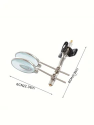 Dual Adjustable Clip - On Magnifying Glasses for Precision Work and Crafting Tasks (A)