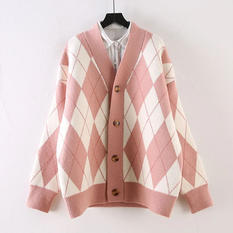 Knitted Sweater Cardigan Woman Coat 