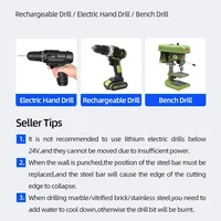 ExactBit Cross Hex Tile Drill Bit For Glass Concrete Ceramic Tile Hole Opener Tunsten Carbide Hard Alloy Bits Set Tools 3-12mm 3