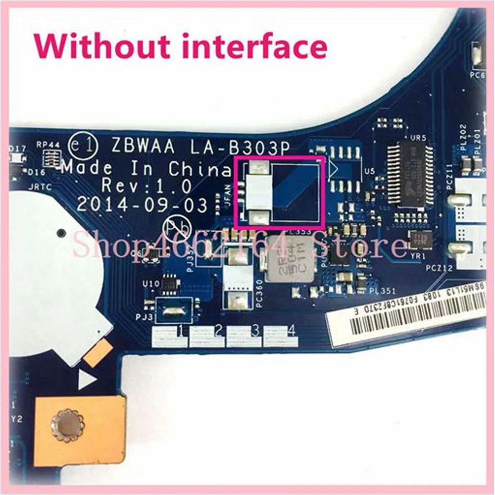 Placa-mãe Portátil para Toshiba Satellite Mainboard Série C50 C55 C55-b5202 La-b303p N2840 Cpu K000891580 100 Testado ok - Imagem 6