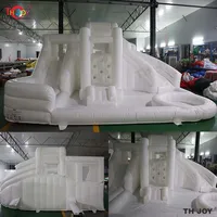 Commercial White Bouncy Castles Water Slide Inflatable Bounce House Jumping Castle For Kids Inflatable Bouncer 2