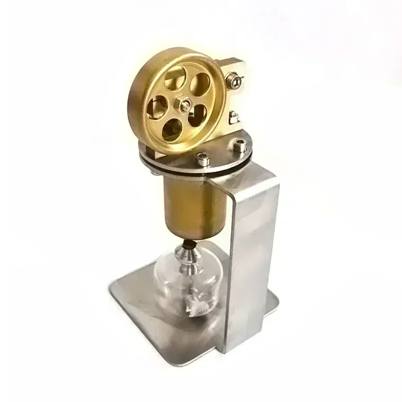 

Stirling Steam Engine Model Mini Brass Boiler Alcohol Lamp Heating Scientific Production Experimental Toy Men Teens Gift