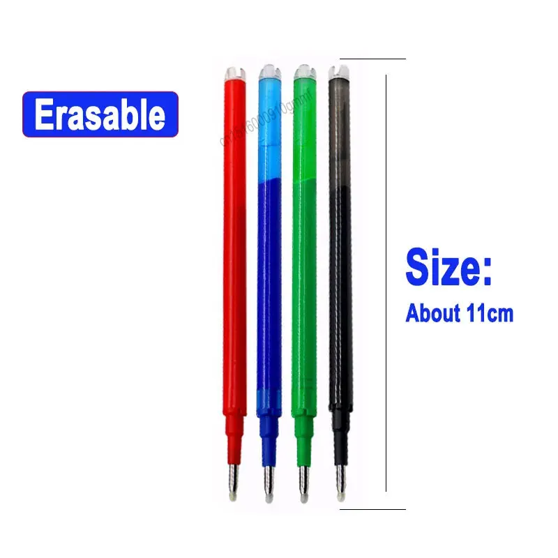 5Pcs/30Pcs Erasable Gel Pen Refill 0.7mm Replacement Office School Writing Stationery Accessory 8 Color Ink Washable Handle Rods 3