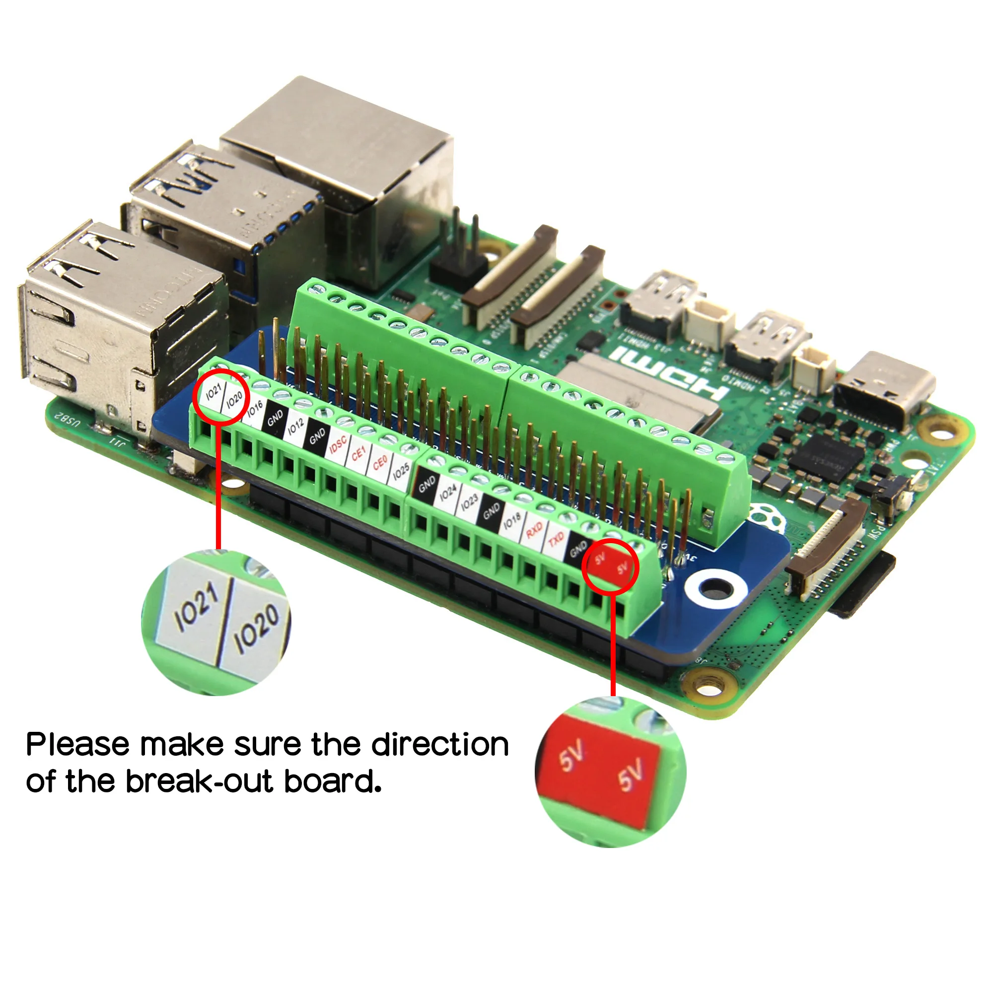 GPIO �͹̳� ���� �극��ũ�ƿ� ����, ����� ���� 4, ���� 2W