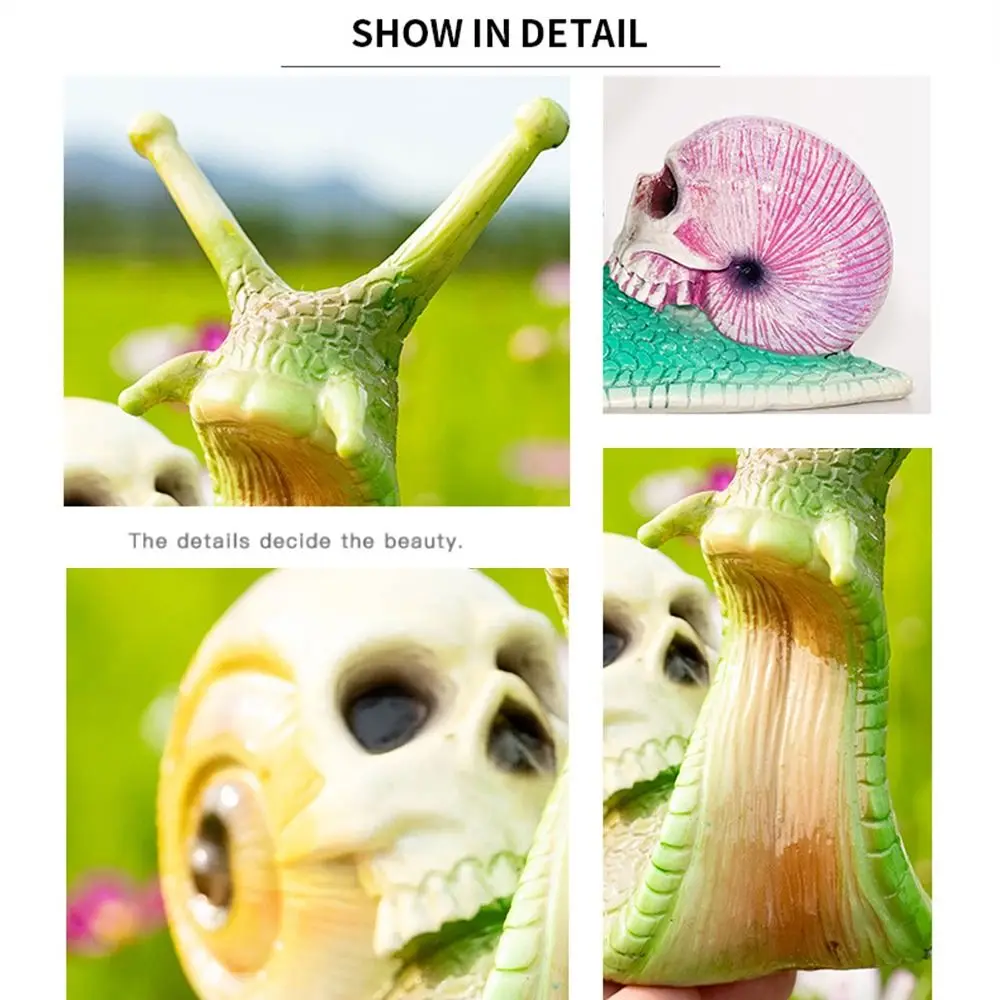 รูปสินค้า รูปปั้นหอยทากโครงกระดูกสไตล์โกธิค ตกแต่งสวนกลางแจ้ง