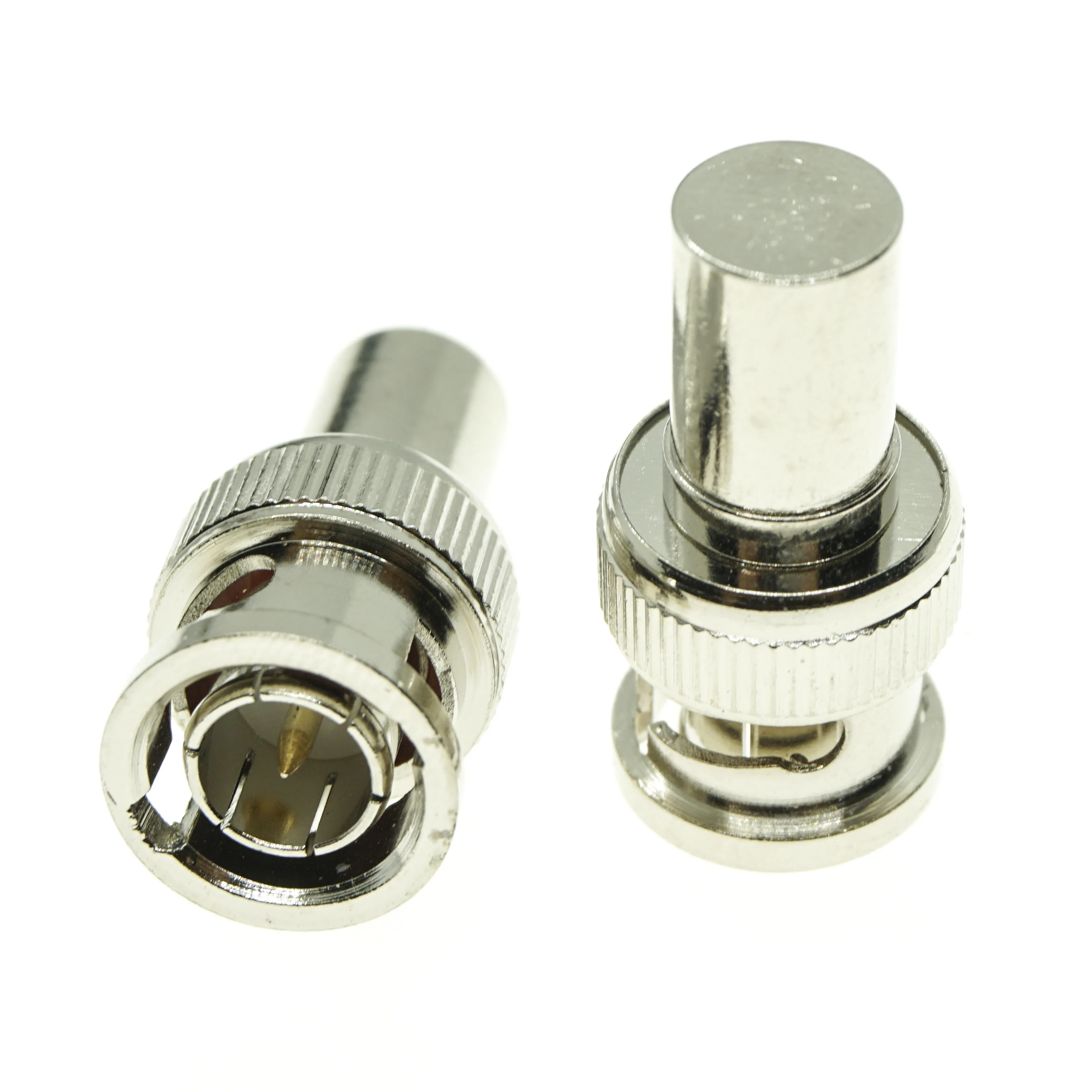 

New RF BNC Block Connector Socket Q9 BNC Male Jack Plug 50ohms 75ohms Nickel Plated Brass Straight Coaxial RF Adapters
