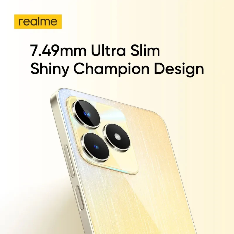 Realme 옥타코어 울트라 슬림 SUPERVOOC 충전 5000mAh 배터리, 50MP AI 카메라, 6.74 인치 HD 90 Hz 화면 NFC, C53, 6GB, 128GB, 33W