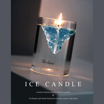 floating iceberg scented candle
