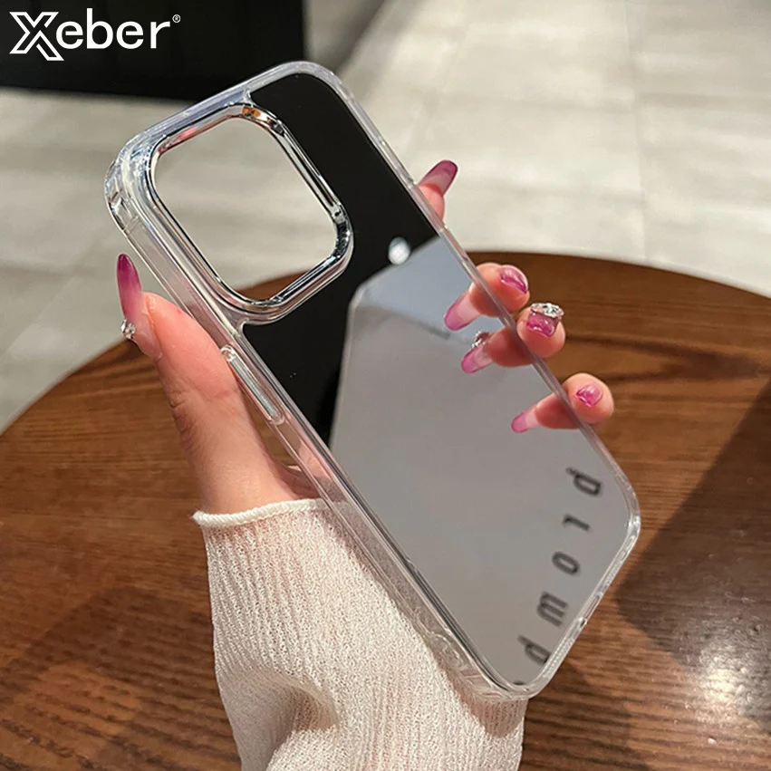 Coque IPhone XS Max Antichoc Avec Miroir – Silicone Miroir Argenté