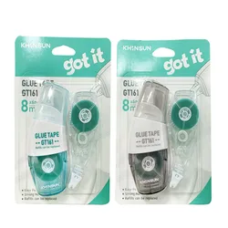 Double - Sided Adhesive Tape Roller with Refill for Creative DIY Projects (2PCS Random)