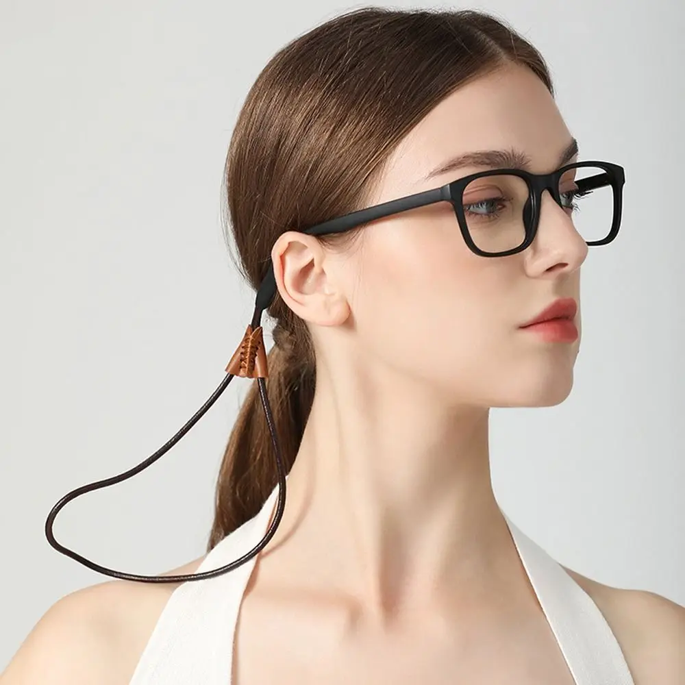 

Band Holder Eyeglasses Cord Holders Anti-lost Glasses Lanyards PU Leather Eyewear Chain Eyeglasses Strap Sunglasses String Rope