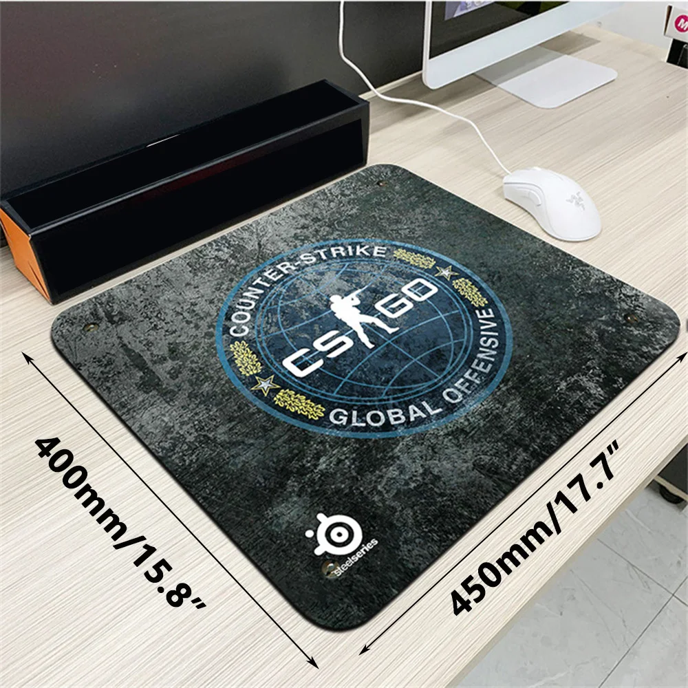 Large Gaming Mouse Pad - Premium 4mm Non-slip Rubber Base with Smooth Surface for Precision Control (450x400mm)