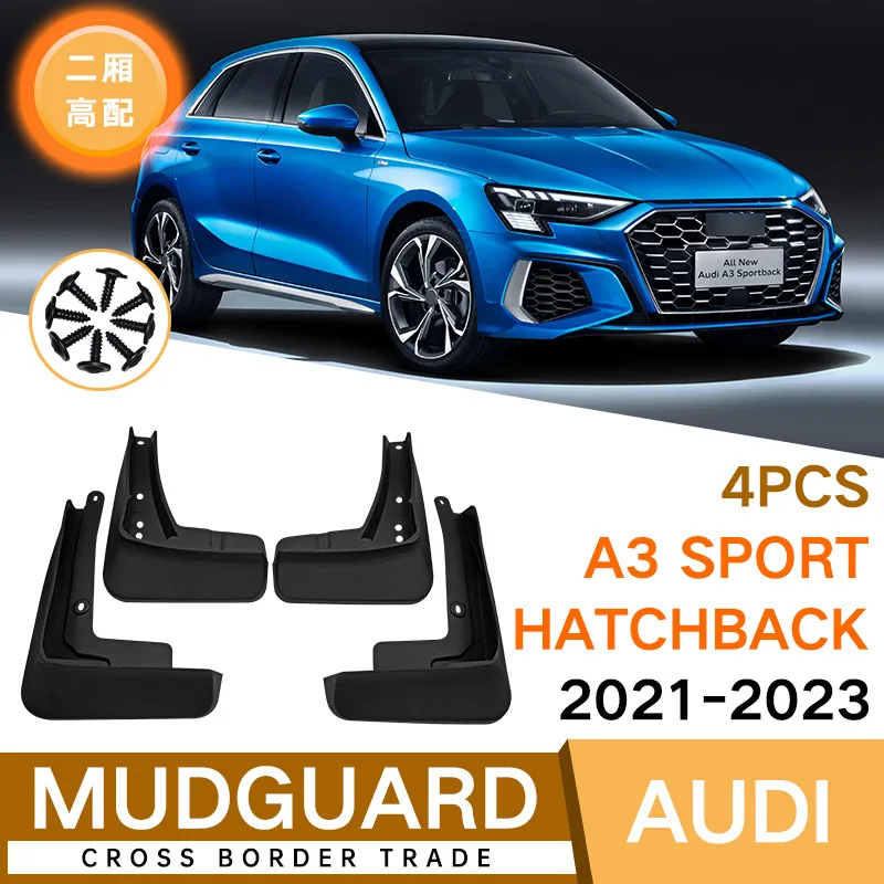 

MudFlaps FOR AUDI A3 Sport Hatchback 2021-2023 CAR mudguard auto SplashGuards Fender Set Parts FrontRear Automotive Accessories