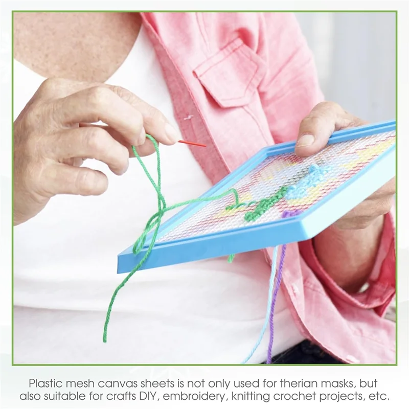 A21Q -12개 아이 메쉬 DIY 마스크 재료 키트 플라스틱 아이 메쉬 시트 DIY 수공예용 칸막이 마스크 액세서리 키트