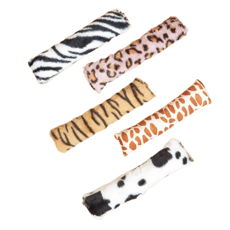 

5PCS Pet Plush Toy Interactive Cat Grinding Teething Toy Boredom Cat Pillow Toy