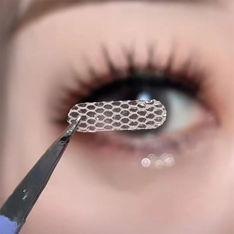 【내추럴 아이리프트 메쉬 레이스 투명 무형 투명 자가 접착 눈꺼풀 테이프 스티커】