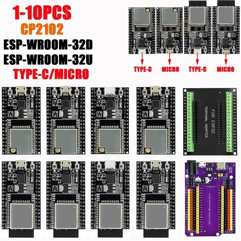 รูปสินค้า บอร์ดพัฒนา ESP32 IoT คุณภาพสูง Wi-Fi+Bluetooth