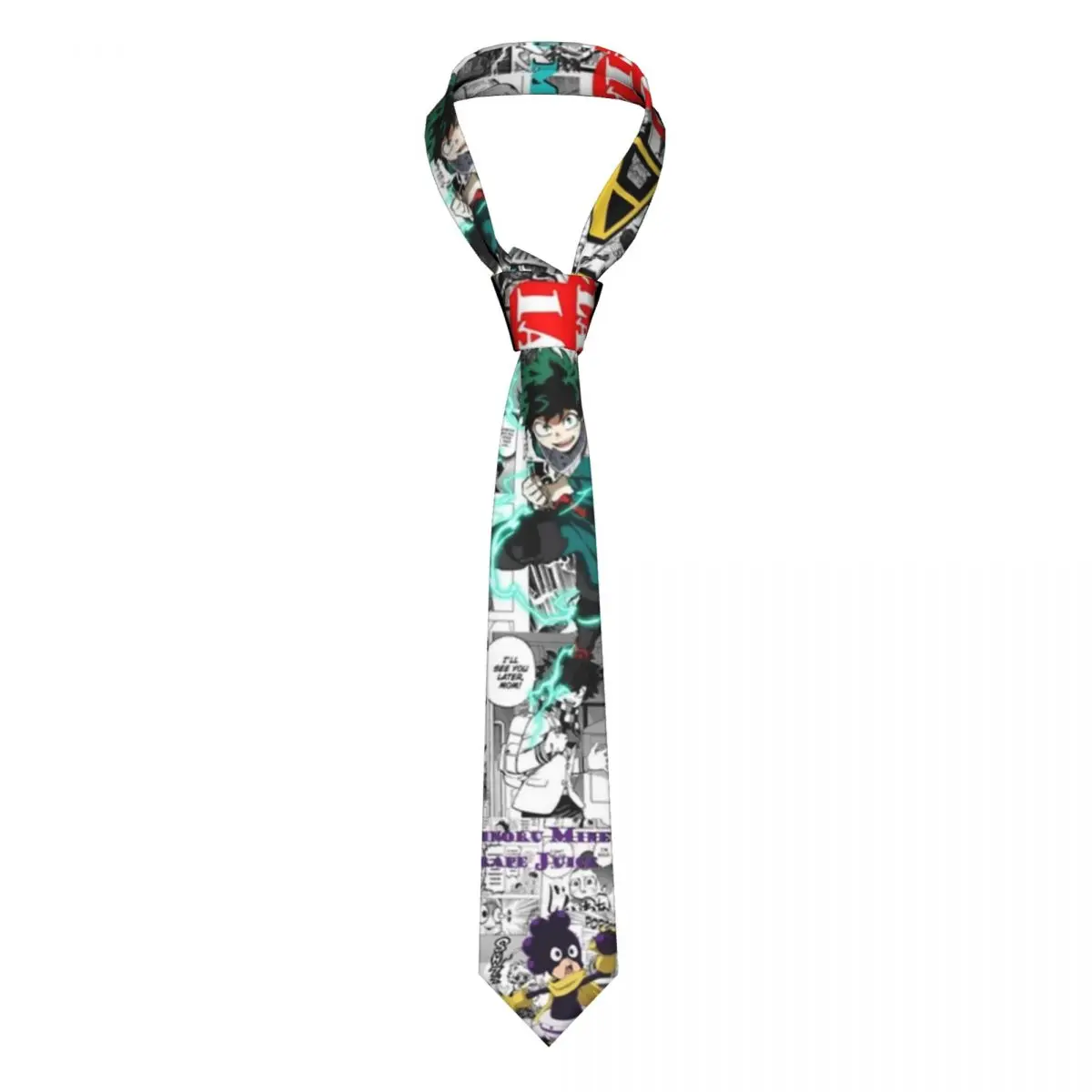 

My Hero Academia Necktie Men Silk Polyester 8 cm Wide Anime Cartoon Neck Tie for Men Suits Accessories Gravatas Cosplay Props