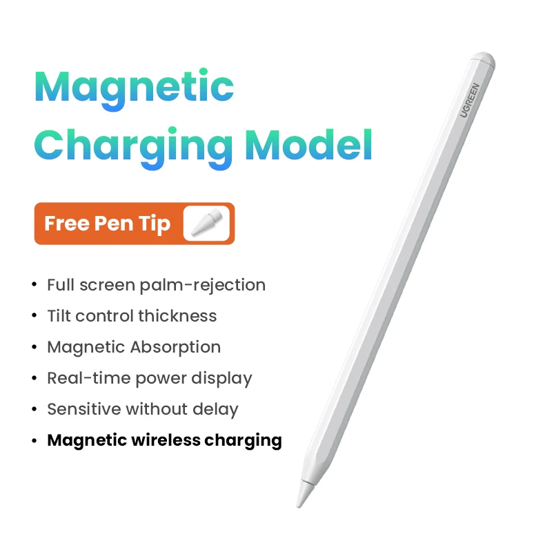 Penna Per IPad UGREEN Magnetica - Stilo Con Ricarica USB-C Per IPad Pro, Air E Mini - Foto 10