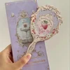 Flower Knows Makeup Set Mermaid Eyeshadow Palette Matte Swan Setting Powder Strawberry Violet Mirror Hair Clip 4Pcs Kit 3