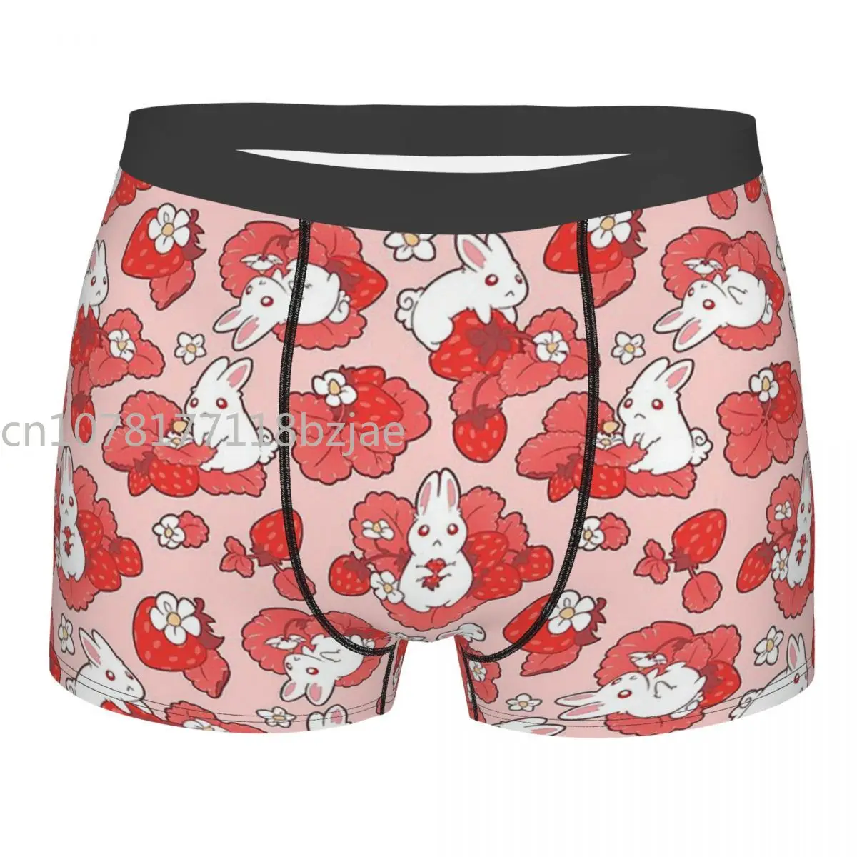 

Animal Meme Strawbunny Delight Underpants Breathbale Panties Man Underwear Sexy Shorts Boxer Briefs