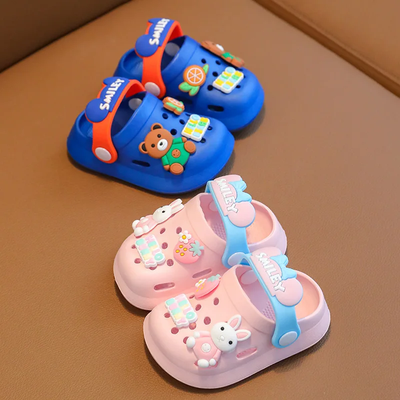 Sandalias Kids Shoes Kids Sandals Summer New Children's Slippers Soft Sole Boy/Girl Slippers Cartoon Girl Sandals Flip Flops