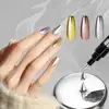 Nail Painting Pen Nail Design Pen Nail Art Pen Set for Diy Salon Fine Tip Chrome Marker for Glossy Mirror Effect Painting Gel 1