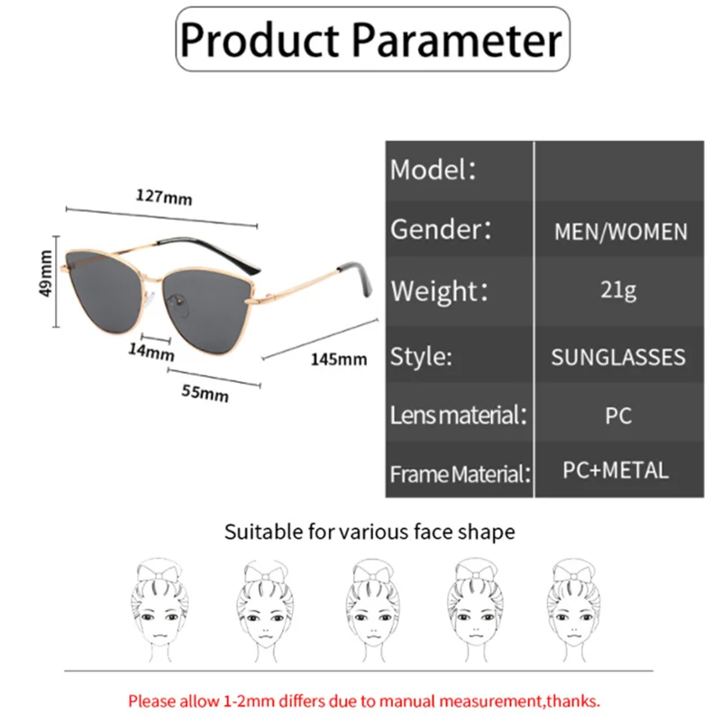 Cat Eye Sunglasses Oversized Classic Vintage Women Summer Driving Eyewear Shades UV400 Glasses vintage sunglasses driving glasses women sunglasses